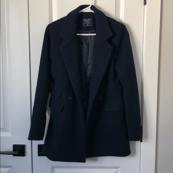 Abercrombie & Fitch Navy Wool Blazer Sz XS - Picture 4 of 9